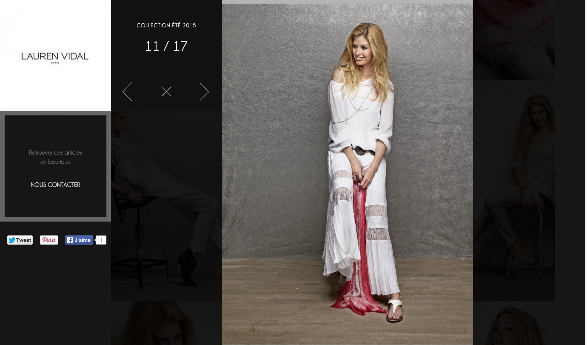 LAUREN VIDAL fashion webdesign collection model - mael burgy