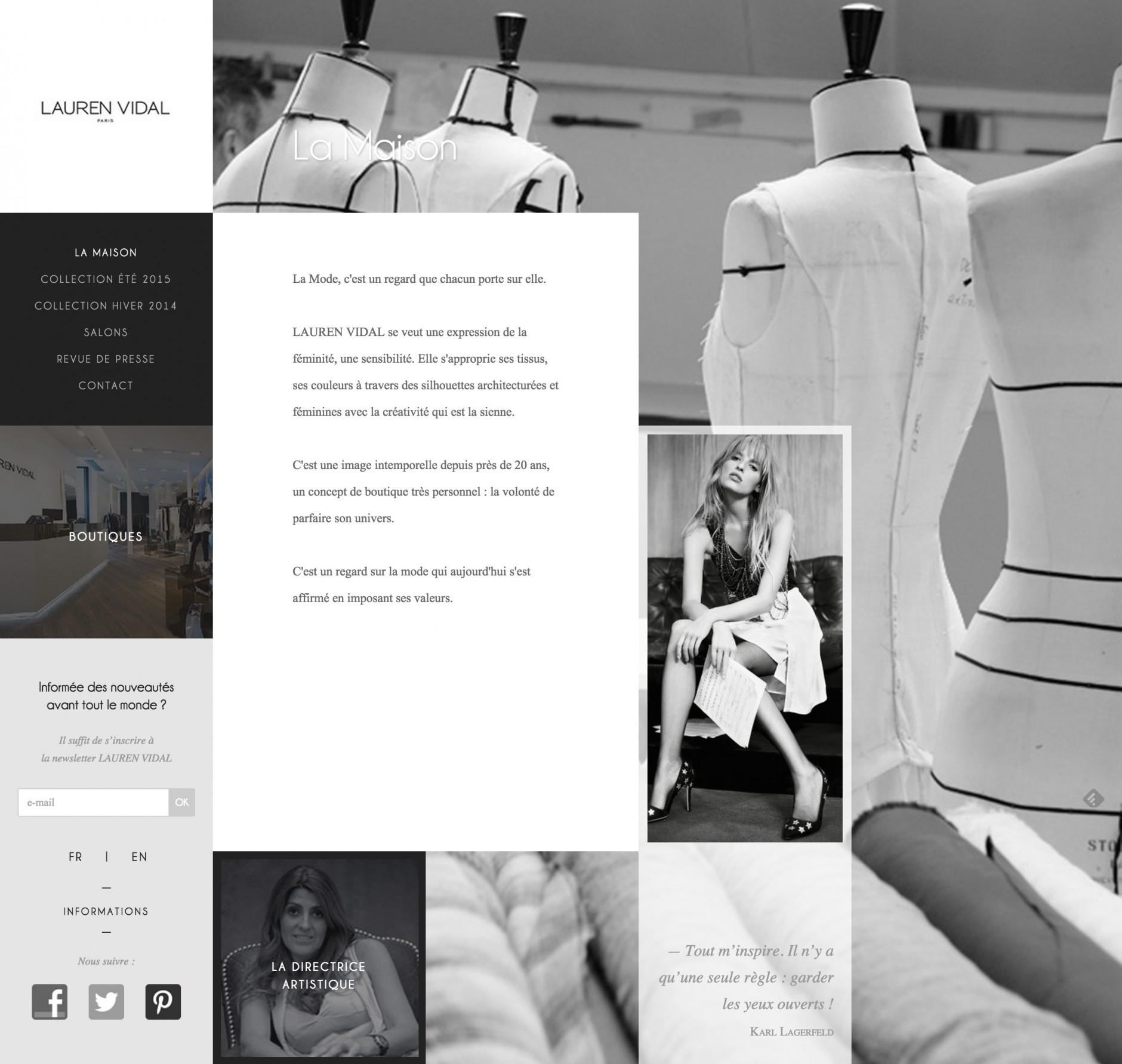 LAUREN VIDAL fashion webdesign maison - mael burgy