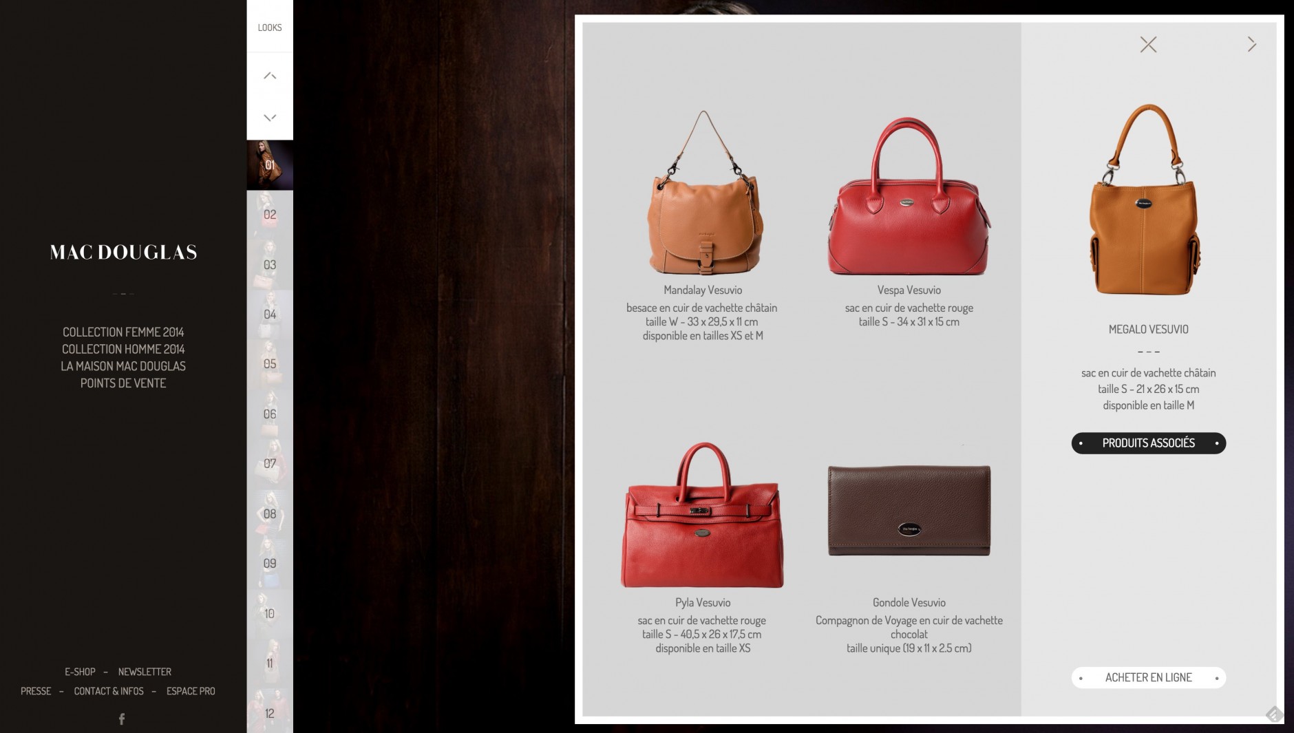 MacDouglas fashion webdesign responsive site vitrine collection look 3 - mael burgy