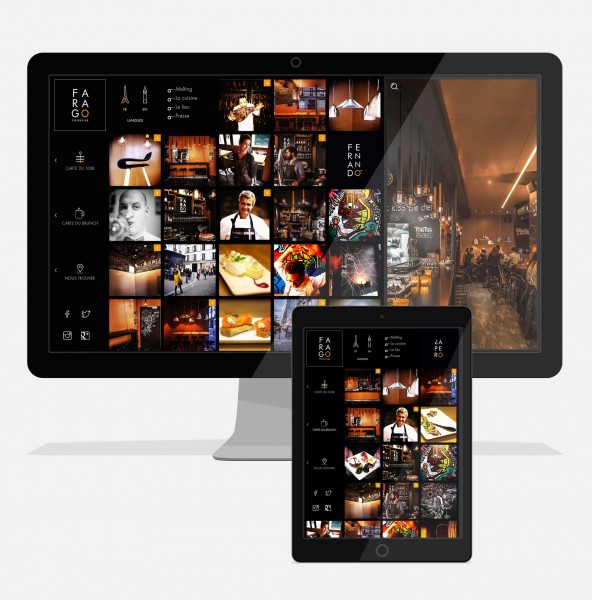 FARAGO webdesign UI restorant gastronomie bistronomie - mael burgy