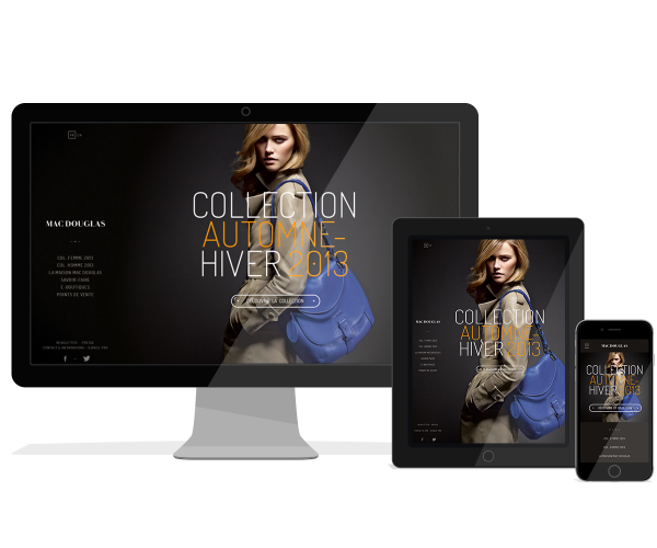 MacDouglas fashion webdesign responsive site vitrine homepage full background - mael burgy